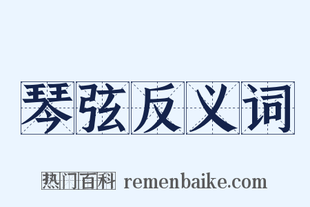 琴弦反义词是什么意思的图片